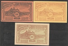 TOP PRIVATO 459 denaro di emergenza Klosterneuburg, caffè Römerhof, COMPLETO