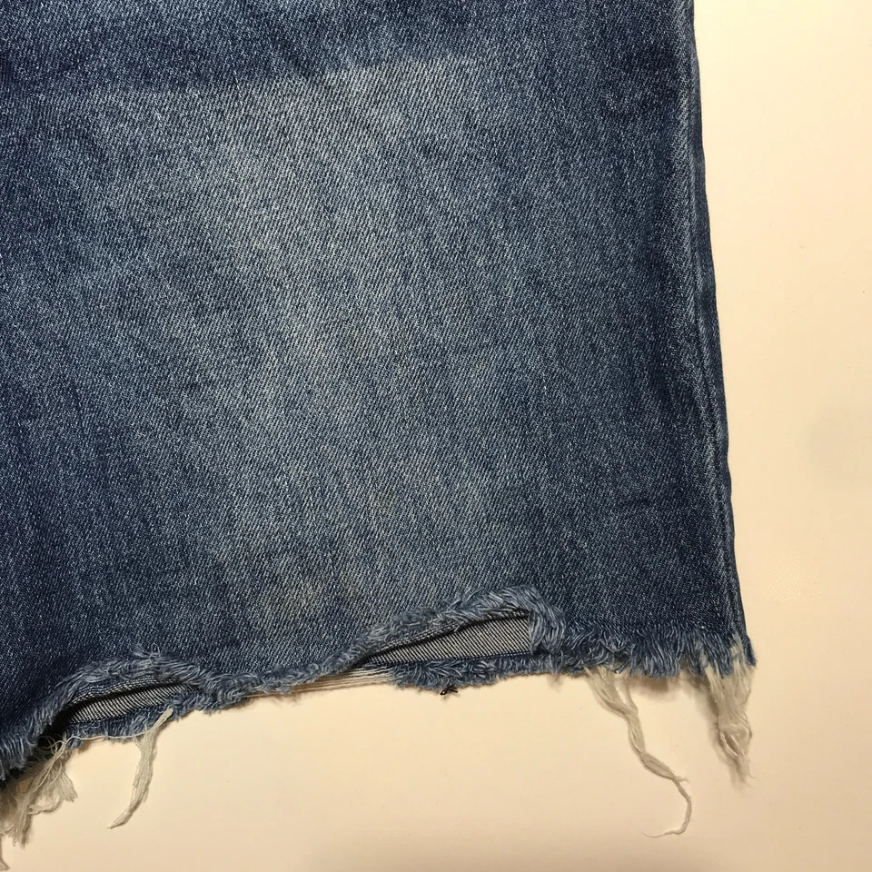 Bermudas vaqueras YMI Wanna Betta Butt Juniors 9/29 tiro alto dobladillo envejecido Foto 4 de 4