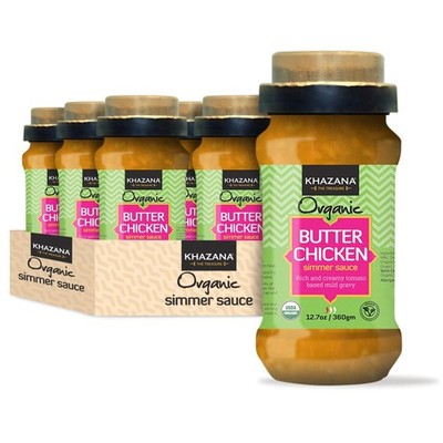 Khazana Sauce Simmering Butter Chicken 12.7 oz (Pack of 6)