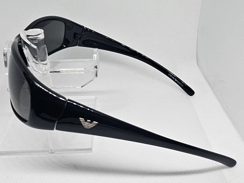 Gafas de sol envolventes negras Emporio Armani EA 9031/S D28 62-15 125 hechas en Italia Foto 4 de 4
