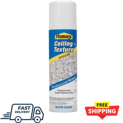 BRANDED 16 Oz. Aerosol Ceiling Popcorn Professional Match Texture Homax White Spray NEW