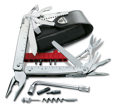 Victorinox Swiss Tool X Plus 3.0338.L Multi-Tool + Leather Pouch & Bits NEW