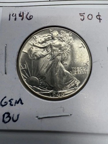 1946 Walking Liberty Half Dollar Gem BU