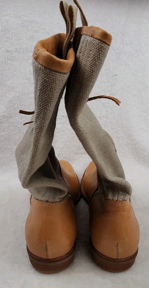 Botas Matisse Coachella de cuero camel de lona a media pantorrilla para mujer talla 7,5 M Foto 4 de 4