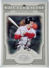 2008 Donruss Threads Diamond Kings ANTHONY RIZZO Auto RC Chicago Cubs SP #/500