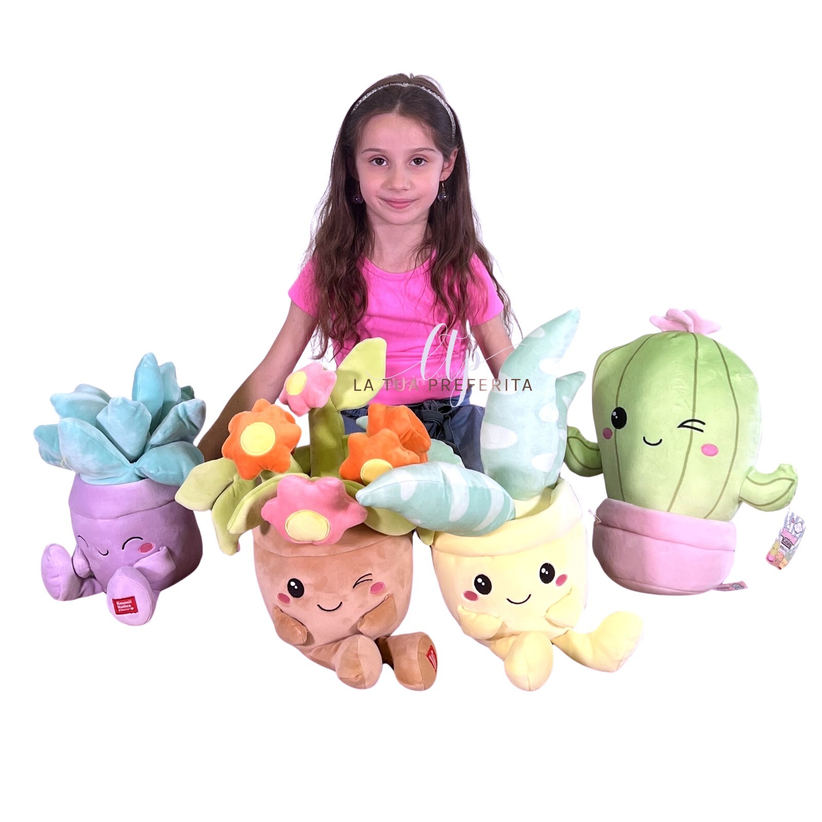 KAWAII KUTIES Plantas Flores 45-40cm Peluche Súper Squishy Original