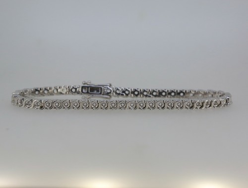 Sterling Silver Tennis Bracelet Semi Mount Setting Round RD 2.5x2.5mm 7.5 inch - Picture 2 of 4
