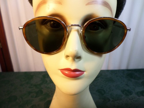 Vintage Giorgio Armani Italian Made Round Metal Frame Prescription Sunglasses