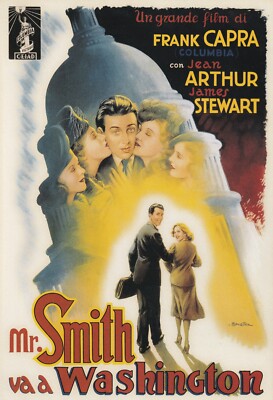 James Stewart in Mr Smith Goes To Washington (1939) - Mini Poster/Buchausschnitt