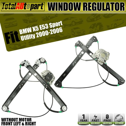 2x Power Window Regulators W/o Motor for BMW E53 X5 0106 Front Left
