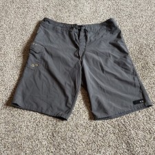 Oakley Gray Men's Shorts Swim Trunks Board Shorts 33