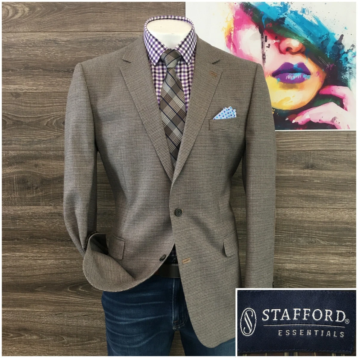 Stafford mens 2025 sport coat