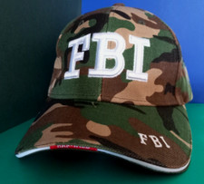 NEW ADULTS SPORTS BASEBALL CAP FBI POLICE CURVED BRIM, STRUCTURED, CAMOUFLAGE