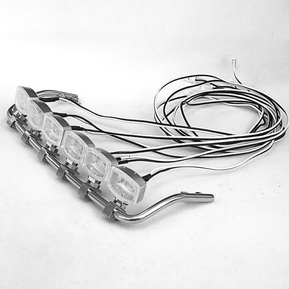 Metal Car Roof Spotlight LED Lights For 1/14 Tamiya Man TGX26.540 Tractor Truck - Image 3 of 4