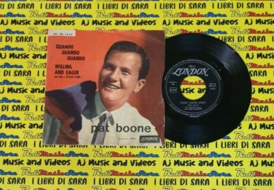 LP 45 7'' PAT BOONE Quando when Willing and eager 1962 italy LONDON no cd mc*dvd