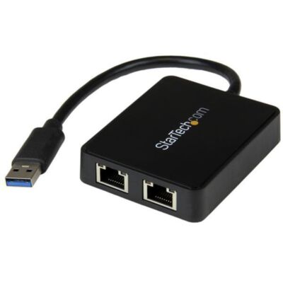StarTech.com USB32000SPT USB 3.0/2x Gigabit Ethernet RJ45/Bu LAN Adapter
