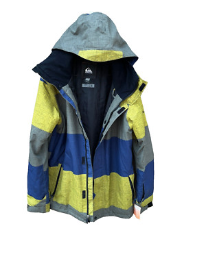 Quicksilver Snowboard Jacket Utility Collection Purple Green Women Coat  Hood MM