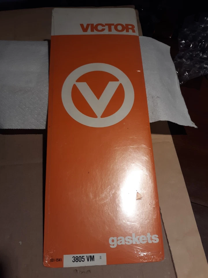 Victor 3805 VM vintage head gaskets 427 chevy BB with aluminum heads red fiber - Image 2 of 2