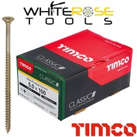 TIMCO Classic Multi Purpose Screws Pozi Head Double Countersunk Yellow Boxed