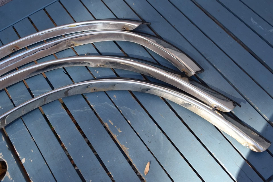 (Juego de 4) 1988 1989 1990 1991 1992 1993 Jaguar XJ6 cromo guardabarros moldura Foto 3 de 4