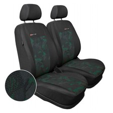 Auto Sitzbezüge Schonbezüge Grün für Skoda Fabia Vordersitze