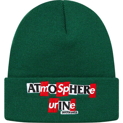 Supreme Antihero Beanie Black/Dark Green/White FW20 (FW20BN67) One