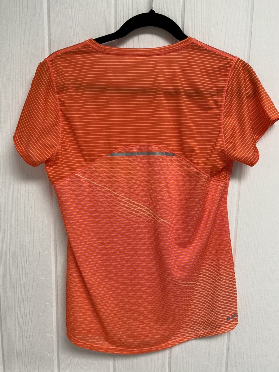【NEW BALANCE】 WOMEN Quick Dry Letter Short Sleeve New Balance women's top t-shirt sport short sleeve orange