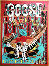 GOOSE the band NYE New Years Austin TX 2024 Poster Web VAR S/N #/100 Jim Pollock