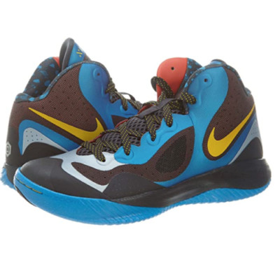 Nike Men's Zoom Hyperfranchise XD 579835 400 Blue/Platinum/Yellow Sz 10.5