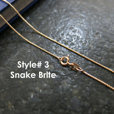 Rose Gold Plated over 925 Sterling Silver Jewelry Chain Necklace Italy