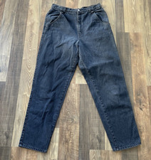 Calvin Klein Jeans Size 14 Vintage 80s Mom Fit Black High Rise W29 L29