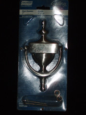 NATIONAL HARDWARE Gallery Door Knocker N325-308 SOLID BRASS Satin Nickel Finish
