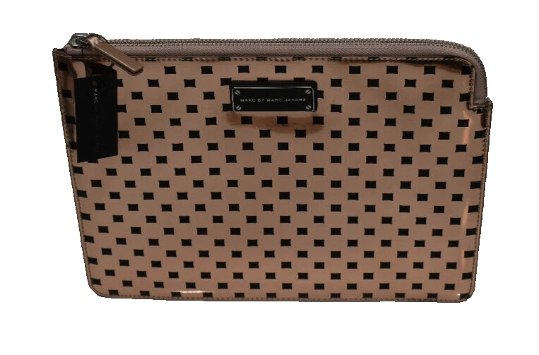 Marc by Marc Jacobs Metallic Zip Tech Pouch Bag Pale Buff Multi New! NWT - Image 4 of 4