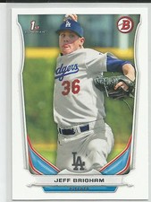 Jeff Brigham LA Dodgers 2014 Bowman Draft Card