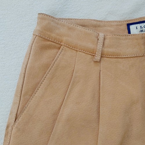 Forever 21 x I love H81 real suede shorts or hotpants Beige VGC Size 26 = UK 6 - 第 2/8 張圖片