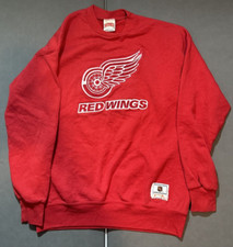 Vintage Nutmeg Detroit Red Wings NHL Sweatshirt Size L / Large Made in USA