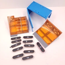 Radical Lot Of Tech Deck Boards, Ramps Shipping Container, Vintage Rares T. Hawk