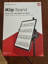 IK Multimedia iKlip Xpand Universal Mic Stand Support for iPad and Tablets