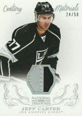 2013-14 National Treasures Century Materials Jersey Prime #JFC Jeff Carter/50  