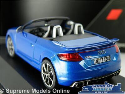 AUDI TT RS ROADSTER MODEL CAR BLUE 1:43 SCALE SPORTS SPARK DEALER