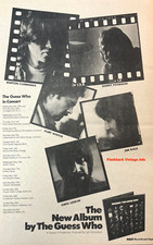 1972 Original The Guess Who 'Rockin' Release & Tour Industry Promo Print Ad