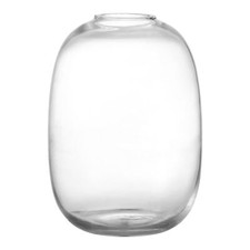 Large Glass Vase, 10 Inches Tall Glass Vase, Clear Glass Vase, Glass Vase for...
