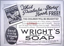 Small 1922 WRIGHT'S 'Coal Tar Soap' AD #1- Original Print Advert