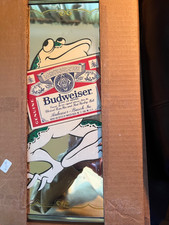 Miroir Budweiser neuf ancien stock encore dans son emballage d'origine