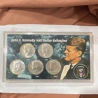 Kennedy Half Dollar Collection 1965-1969 Silver Copper Set in Display Case