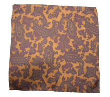 CLUB POCKET SQUARE Handkerchiefs 100 silk, Made in Italy F96814