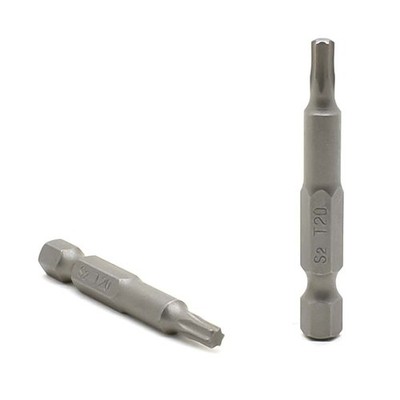 BT220-25PK T20 Single End Torx Screwdriver Bits - 2 Inch Long - 25 Display Pack
