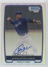 2012 Bowman Chrome Prospects Refractor 32/500 Cheslor Cuthbert #BCP58 Auto 0b0