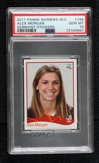 2011 FIFA Women's World Cup Album Stickers Alex Morgan PSA 10 GEM MT Rookie RC