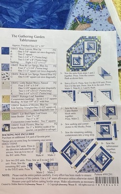 Connecting Threads Gathering Garden Table Runner RJR Fabrics MPN 991291